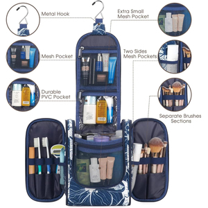 Bolsa <span class=keywords><strong>de</strong></span> Cosméticos Plegable, Bolsa <span class=keywords><strong>de</strong></span> Aseo Colgante para Viaje, Resistente al Agua, para Mujeres y Hombres - Product Image 2