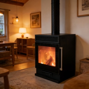 Cheminée à <span class=keywords><strong>bois</strong></span> entièrement automatique à haute efficacité pour villa, maison d'hôtes, hôtel - Product Image 1