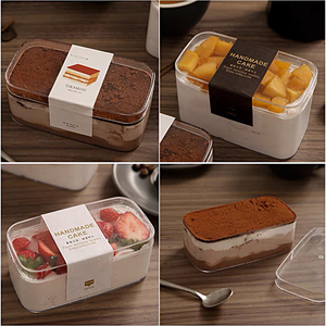 Caja de Plástico PS Transparente Grande, Reciclable, de Grado Alimenticio, con Tapa, Contenedor <span class=keywords><strong>para</strong></span> <span class=keywords><strong>Postres</strong></span>, Caja de Empaque <span class=keywords><strong>para</strong></span> Tiramisú y Pastelería - Product Image 4