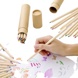 Lápices de Colores de Madera Personalizados con Logotipo, Lápices de Madera Multicolores de 12 Colores para Dibujar y Bocetar, Promoción para Niños - Product Image 2