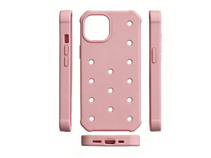 Мультяшные 3D-аксессуары DIY в виде милых кроксов, чехол из настоящего силикона для iPhone 15 14 13 12 Pro Max, ударопрочная модная задняя крышка - Product Image 2