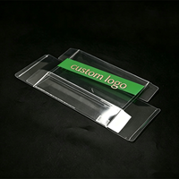Boîtes d'emballage en plastique PET transparentes, sûres pour les aliments, avec estampage doré, faciles à assembler et recyclables, pour les cacahuètes, les biscuits et les en-cas