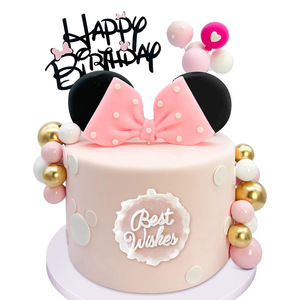 Caja de Música de Resina Ecológica para Manualidades, Casa de Muñecas, Decoración de Pastel de <span class=keywords><strong>Mickey</strong></span> y Minnie para Niños, para el Día de San Valentín - Product Image 5