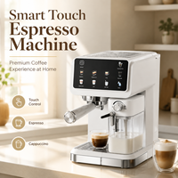 Machine à café expresso de haute qualité Cafetera Extraction haute pression Système de nettoyage automatique Mousseur à lait Cafetières intelligentes