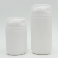 Flacon pompe sans air en plastique PP de 50 ml et 100 ml pour lotion, sérum, crème, écran solaire, nettoyant visage, emballage cosmétique