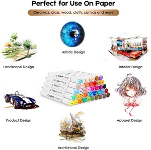 168 Colori <span class=keywords><strong>Pennarelli</strong></span> Artistici a Base Alcolica a Doppia Punta, <span class=keywords><strong>Pennarelli</strong></span> Artistici Alcolici, <span class=keywords><strong>Pennarelli</strong></span> per Schizzi per Adulti e Bambini Libro da Colorare - Product Image 5