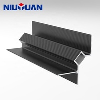 Profilé LED extrêmement étroit pour éclairage linéaire, encastré en aluminium, avec fente pour dissipation thermique