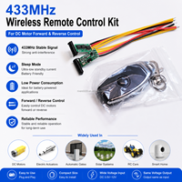Pengontrol Pembalikan Motor DC Nirkabel 433MHz Modul Sakelar Jarak Jauh dengan Kode Pembelajaran untuk Rumah Pintar dan Motor Kecil