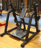 Appareil de fitness commercial : Machine à étirer le dos et à ramer linéaire à charge de plaques pour la musculation en salle de sport L24
