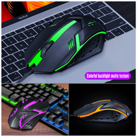 Clavier et souris filaires pour jeux T-WOLF TF200, 104 touches, combo clavier et souris LED, clavier espagnol, russe, arabe, combo clavier et souris filaire, ensemble de bureau