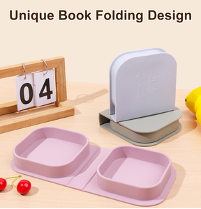 Assiette de produits pour bébé allant au micro-ondes, assiettes douces et mignonnes pour tout-petits, assiettes en silicone à succion, assiettes personnalisées pour bébé. - Product Image 4