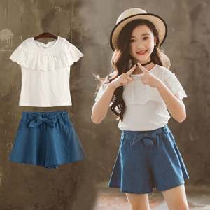 Productos Más Vendidos, Vestido de Encaje con Lazo de Color Puro, Nuevo Estilo para Niñas Pequeñas, Trajes de Fábrica China - Product Image 1