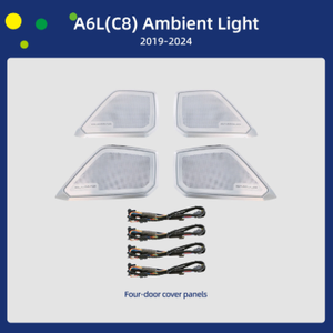 Kit d'éclairage d'ambiance de haute qualité pour <span class=keywords><strong>Audi</strong></span> A6 C7 C8 - Ajustement spécifique au véhicule - Luminosité réglable - Performance sans scintillement - Product Image 5