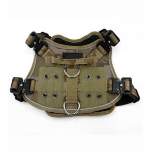 <span class=keywords><strong>Harness</strong></span> anjing dengan pegangan, rompi anjing layanan tanpa tarik jenis besar, rompi anjing dapat disesuaikan untuk latihan - Product Image 1