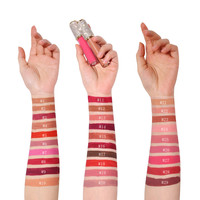 Rouge à lèvres nude 12 trous sans logo brillant à lèvres vide unique de luxe en diamant avec logo personnalisé différentes nuances