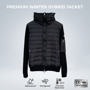 Vestes pour hommes Manteaux à <span class=keywords><strong>capuche</strong></span> pour hommes Mode hivernale personnalisée Manteaux pour hommes Vestes en peluche Manteaux gonflés Vestes en duvet pour hommes - Product Image 1