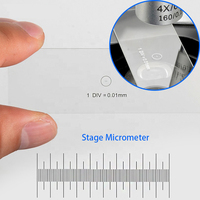 0.01mm Division 1mm Glass Slide Calibration Objective Microscope Stage Micrometer