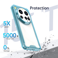 Étuis de téléphone portable transparents en acrylique dur transparent pour Xiaomi 15 14 Ultra 14T Pro TPU Edge Anti jaune couverture arrière de protection