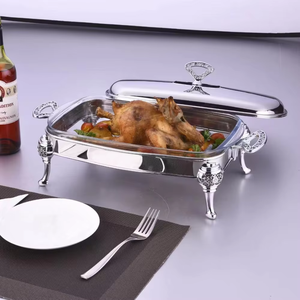 Four à poisson commercial en acier inoxydable, multifonctionnel, de haute qualité, avec réchaud à alcool solide, four de buffet de luxe en <span class=keywords><strong>Pyrex</strong></span> pour hôtel - Product Image 2