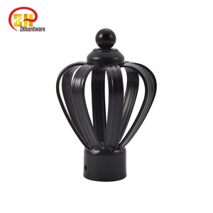 Có thể mở rộng mở rộng thanh rèm cực sắt kim loại phụ kiện kim loại màu đen Rèm hoa finials ACM kim loại rèm động cơ 7cm - Product Image 4