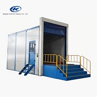 Cabina de granallado y chorro de arena popular de proveedor de fábrica con sistema de recuperación automático