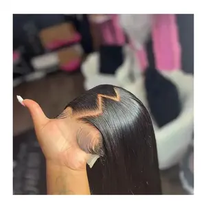 Wear and Go Human Hair Wig 5x5 Hd Lace Closure Cuticle Aligned Hair Indian Lace Wigs, Thin HD Lace Frontal Wigs for Black Women