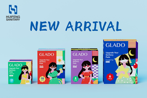 ผ้าอนามัยผ้าฝ้ายแบบใช้แล้วทิ้งผ้าอนามัยแบบมีปีกระบายอากาศได้ดี - Product Image 5