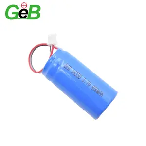 Petite batterie cylindrique lithium-ion lithium-ion métal icr 18350 batterie lithium-ion rechargeable 3.7v 900mAh avec PCM