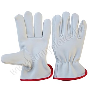 Gants de conduite en cuir de vache, 18 couleurs, meilleure qualité, pour le travail - Product Image 3