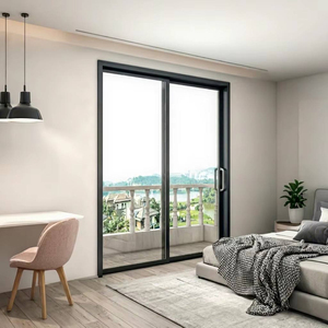 Deioux Business Metal Interior Bedroom <b>Sliding</b> Entrance Double Glass Mansion Exterior Terrace Layered Glass Porch - Product Image 2