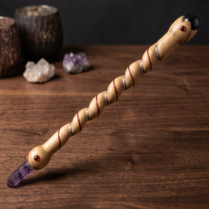 Spiral Agate Gemstone Rozrin <b>Crystals</b> Feng Shui Love Healing <b>Wands</b> Carved for Home Decoration - Product Image 3