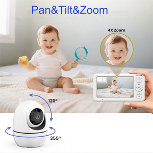 Meilleures ventes d'articles essentiels pour bébés, <span class=keywords><strong>babyphone</strong></span>, cadeau de Noël, détection des pleurs, mode VOX, 20 heures d'autonomie, 1000 pieds de portée, sans Wi-Fi, caméra de surveillance pour bébé - Product Image 3