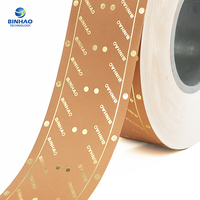 Rouleau de papier à filtre pour cigarettes imprimé sur mesure, haute porosité, motif liège, fabricant OEM ODM