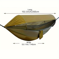 Nouveau hamac d'extérieur double anti-retournement, ouverture automatique rapide, balançoire, moustiquaire, hamac de camping d'extérieur, auvent