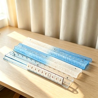 Support de Tuiles de Mahjong en Acrylique en Forme de U, Rail de Poussée pour Tuiles de Mahjong, Accessoires de Jeu de Table de Mahjong pour Fêtes et Réunions