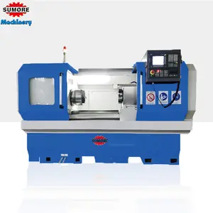 Ck6150 GSK/FANUC/SIEMENS 3 eixos Cnc Metal Girando Torno Torno De Horizontal Flat Bed Cnc Torno Máquina SP2119