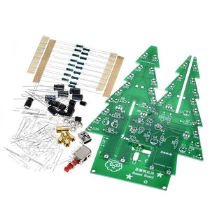 Tridimensional 3D árbol de Navidad LED DIY Kit rojo/verde/amarillo LED Flash <span class=keywords><strong>circuito</strong></span> Kit electrónico Fun Suite - Product Image 2