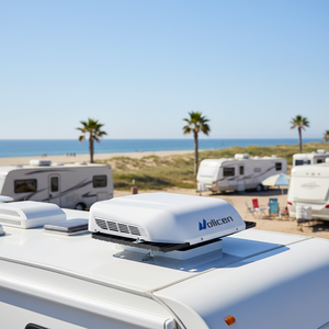 Nouveau système de climatisation automobile universel portable en vente chaude, 24V, pour toit de camion, stationnement, camping-car, bus, bateaux, Holicen - Product Image 1