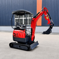 Mini-excavatrice sur chenilles à entraînement hydraulique stable avec capacité de charge variable qui équilibre les travaux de creusement et de levage
