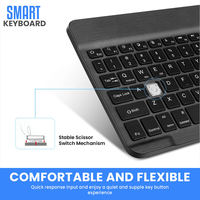 Tablet PC Blue-tooth Keyboard Mini Wireless Keyboard Mouse Keycaps Rechargeable for ipad Phone Laptop Keyboard