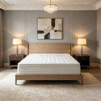 Matelas hybride Queen Size 12 pouces, enroulé en boîte, mousse à mémoire de forme, ressorts ensachés, tissu tricoté respirant, fermeté moyenne