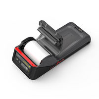 Computadora de Mano Android con Sistema de Gestión de Colas, PDA con Impresora de Etiquetas, Escáner de Códigos de Barras, Códigos QR y NFC, con Impresora Térmica de Etiquetas