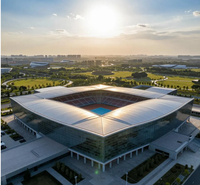 Estadio Grande de Estructura de Acero Prefabricada Moderna de Alta Calidad, Campo de Fútbol, Cancha Deportiva, Lugar para Conciertos