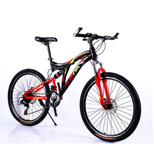 Vtt suspendu 26 pouces avec pneus larges, vélo de descente en montagne à suspension complète, pneus larges, <span class=keywords><strong>promotion</strong></span> de noël, 4.0 - Product Image 1