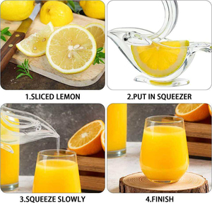 Presse-citron manuel mini en forme d'oiseau 2026 – Nouveauté, presse-agrumes en acrylique transparent portable pour cuisine - Product Image 4