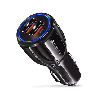 ที่ชาร์จในรถยนต์ QC3.0 ชาร์จเร็วแบบคู่พอร์ต USB 5V 3A ที่ชาร์จเร็วในรถยนต์ QC3.0 - Product Image 1