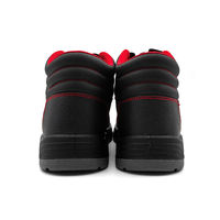 Chaussures de sécurité pour hommes à embout d'acier, semelle intermédiaire en acier, semelle antidérapante en PU, résistantes aux perforations, en cuir, pour l'industrie et l'atelier