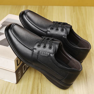 Último modelo de zapatos de vestir para hombre negro 38-44 zapatos formales de negocios con cordones de cuero de vaca real para hombre calidad de exportación de fábrica - Product Image 3
