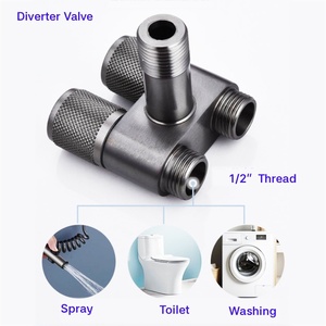 Set Moderno per WC in Acciaio Inox 304 con Pistola Spray a Pressione e Ugello Bidet, Rubinetto da Bagno per Balcone - Product Image 3