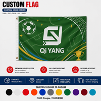 Bandera Personalizada de 3x5 pies, Poliéster Antiarrugas, Impresión Digital por Sublimación, Cualquier Diseño, para Deportes de Equipo, Zona de Aficionados